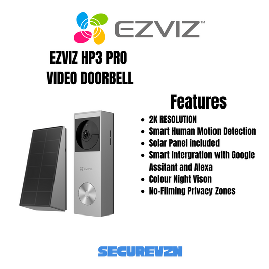 EZVIZ HP3 Pro Video Doorbells with compatible chime excellent for homes.