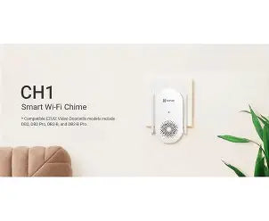 EZVIZ HP3 Pro Video Doorbells with compatible chime excellent for homes.