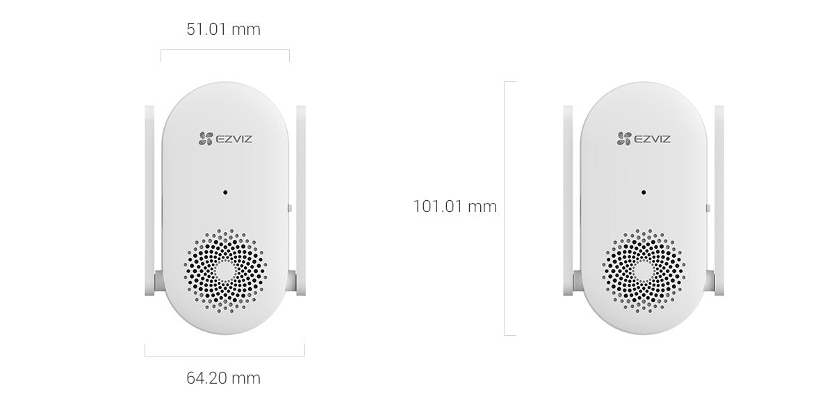 EZVIZ HP3 Pro Video Doorbells with compatible chime excellent for homes.