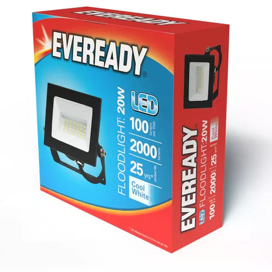 EVEREADY LED FLOODLIGHT NO PIR 10W, 20W, 30W, 50W, 100W